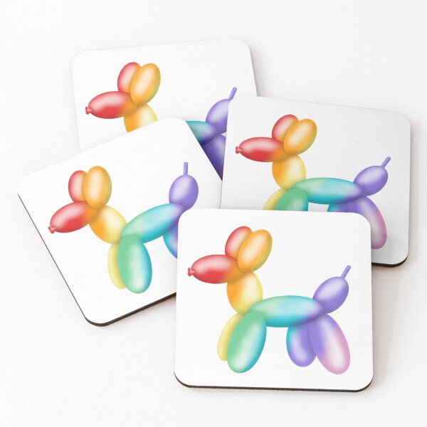Item preview, Rainbow balloon dog designed and sold by Manxcraft.