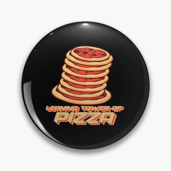 Item preview, Funny leaning tower of pizza design designed and sold by CoxGerald.