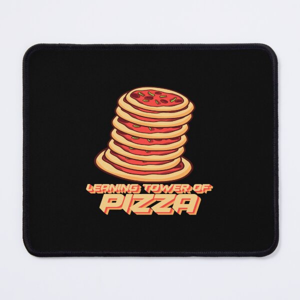 Item preview, Funny leaning tower of pizza design designed and sold by CoxGerald.