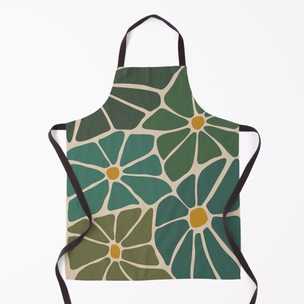 Item preview, Retro Funky Flower Print, Funky Vintage Wavy Floral Art 5 designed and sold by enricadenicola.