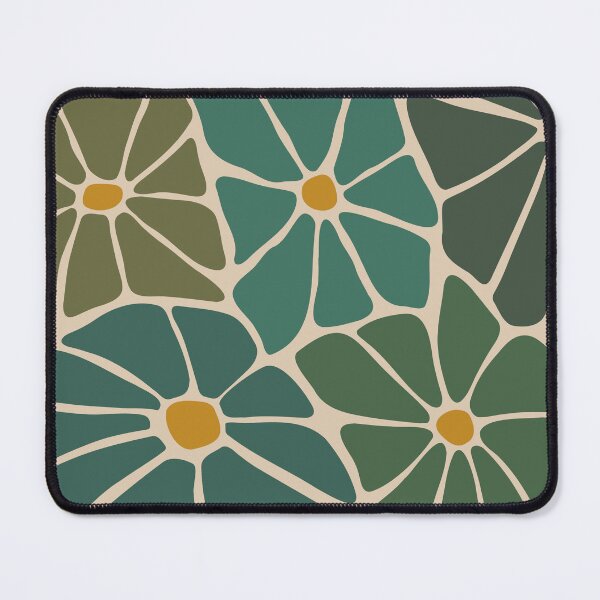 Item preview, Retro Funky Flower Print, Funky Vintage Wavy Floral Art 5 designed and sold by enricadenicola.