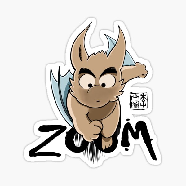 Bonkers The Bat: Zoom Sticker