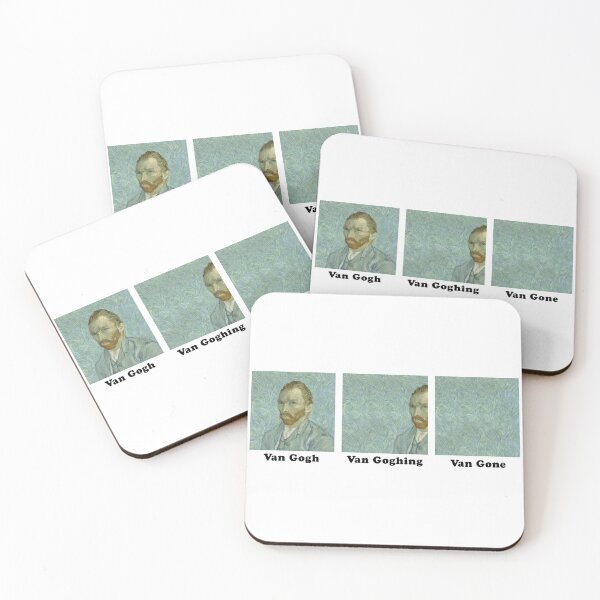 Item preview, Van Gogh Van Goghing Van Gone HQ Vincent Hidden Self Portrait Funny Meme designed and sold by fomodesigns.