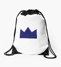 Navy Crown Drawstring Bag