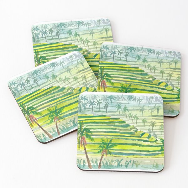 Item preview, Picturesque Green Bali Rice Terraces designed and sold by artshop77.