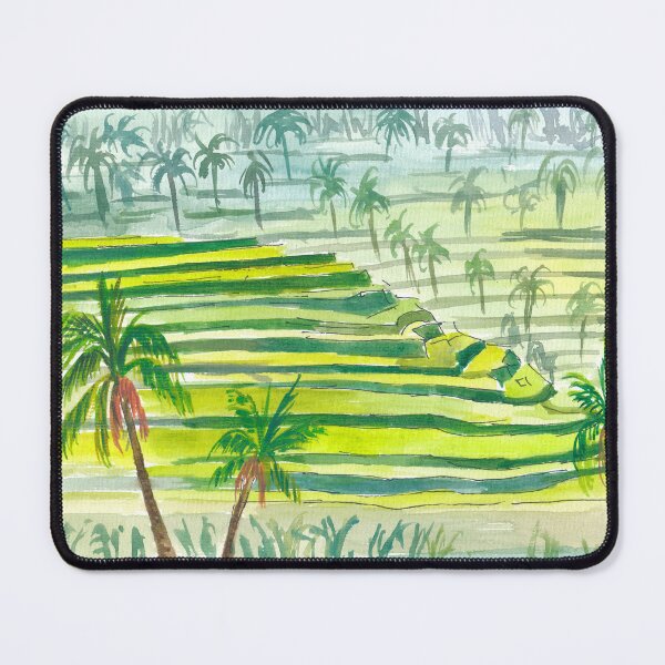 Item preview, Picturesque Green Bali Rice Terraces designed and sold by artshop77.