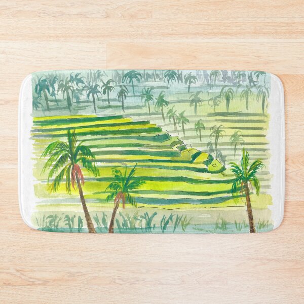 Item preview, Picturesque Green Bali Rice Terraces designed and sold by artshop77.