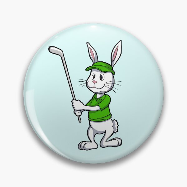 Item preview, sport funny animal rabbit  playing golf designed and sold by StairheadStore.