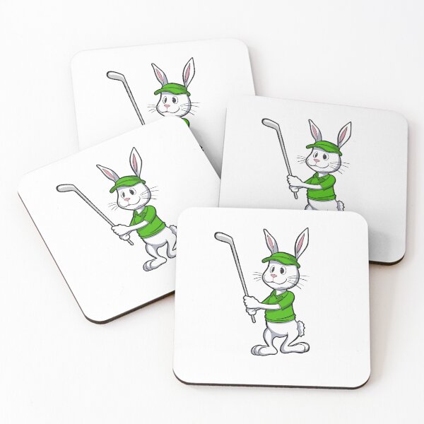 Item preview, sport funny animal rabbit  playing golf designed and sold by StairheadStore.