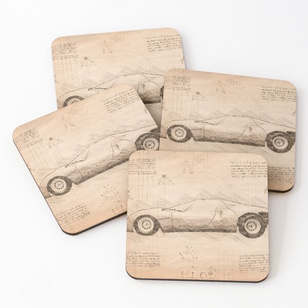 Aperçu de l'œuvre Da Vinci Croquis Art AlfaRomeo8cCompetizione - Vintage créée et vendue par Rayyanz.
