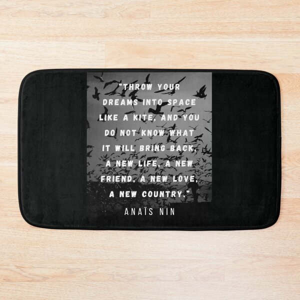 Item preview, Anaïs Nin quote: Throw your dreams into space like a kite,  designed and sold by artbleed.