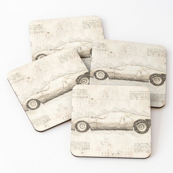 Aperçu de l'œuvre Da Vinci Sketch Art AlfaRomeo8cCompetizione - Papier créée et vendue par Rayyanz.