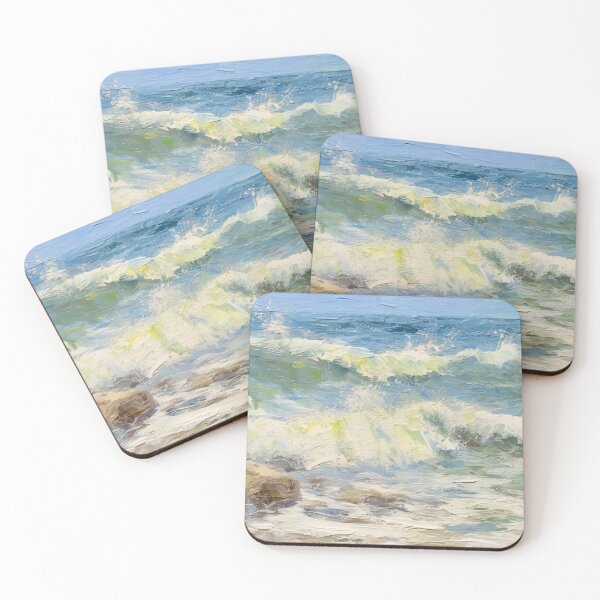 Item preview, Impressionistic Oil Painting Waves designed and sold by Juliascutecornr.