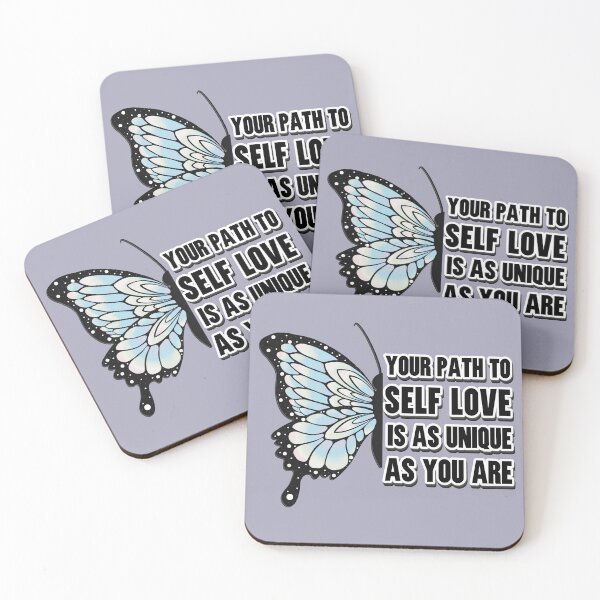 Item preview, Self Love Typographic Art with Pretty Butterfly designed and sold by AloraDawnEve.