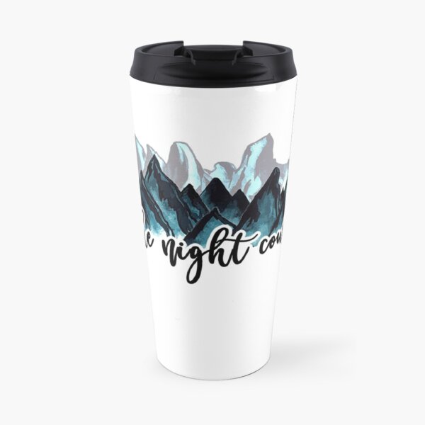 The Night Court Watercolor Mountains Travel Mug