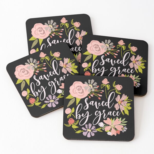 Item preview, Saved By Grace - Ephesians 2:8 Light Pink designed and sold by amazingjoy.