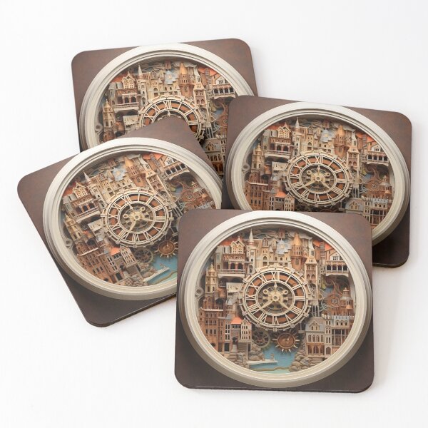 Item preview, Inspirational Clock City - Digital Art designed and sold by SnoopyTF.