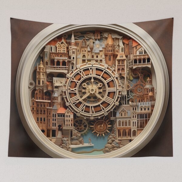 Item preview, Inspirational Clock City - Digital Art designed and sold by SnoopyTF.