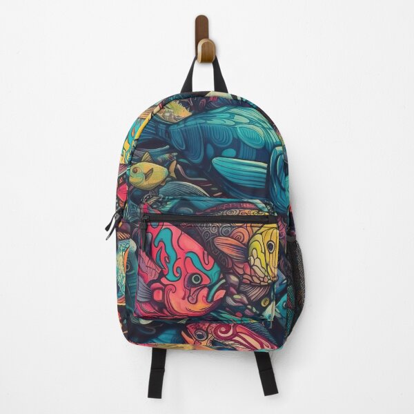 Item preview, psychedelic fishes designed and sold by ruvida.
