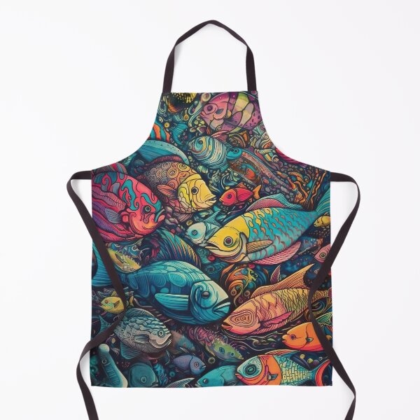 Item preview, psychedelic fishes designed and sold by ruvida.