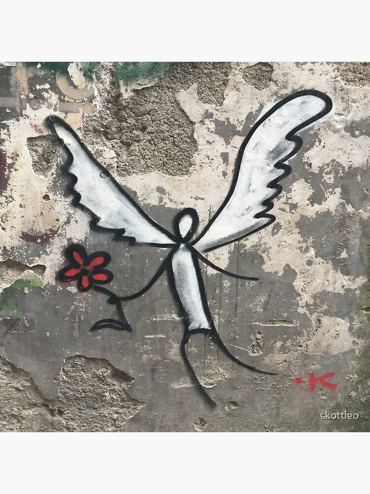 "Graffiti Angel" Canvas Print by skottieo Redbubble