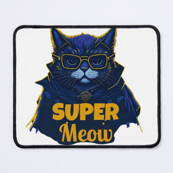 Item preview, Funny cat with a cape-cool cat miaw designed and sold by CinEmmaDesign.