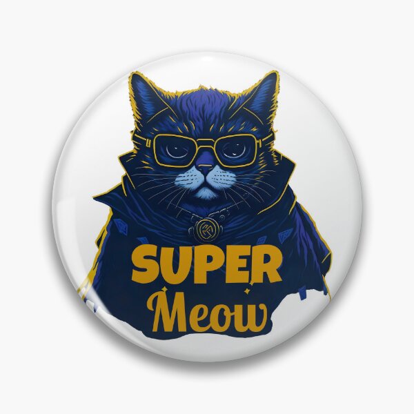 Item preview, Funny cat with a cape-cool cat miaw designed and sold by CinEmmaDesign.
