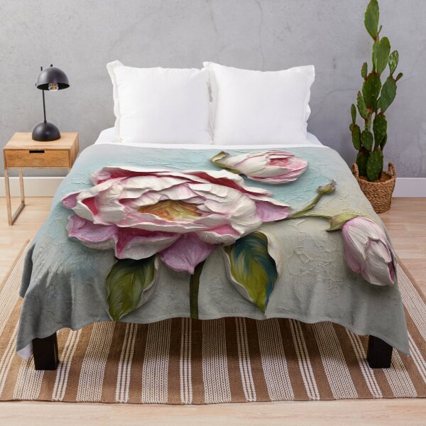Item preview, 3D Pastel flowers - textured painting 1 designed and sold by Art by Lilia.