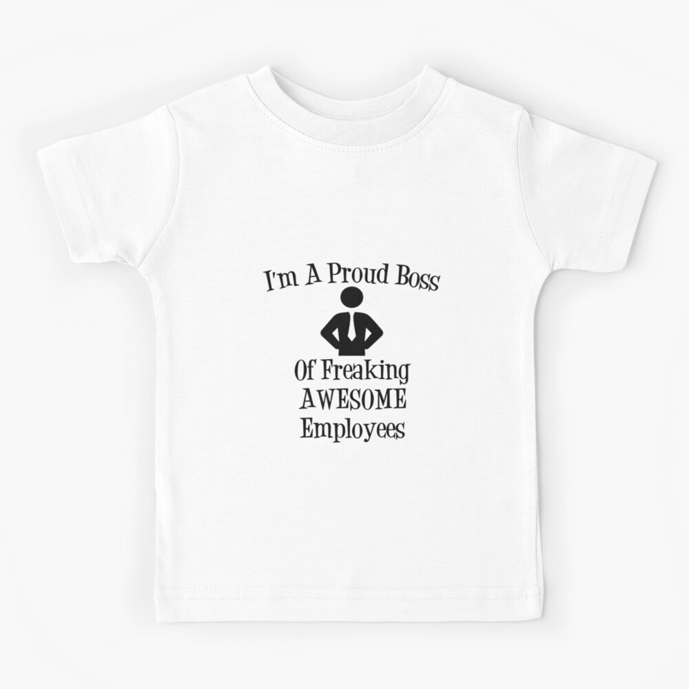 I Am A Proud Boss Of Freaking Awesome Employees T Shirt funny thanksgiving or Christmas gift for boss employees  Short-Sleeve Unisex T-Shirt