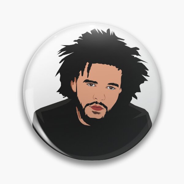 Item preview, vector portrait of j. cole designed and sold by AmeeqaSiddiqui.