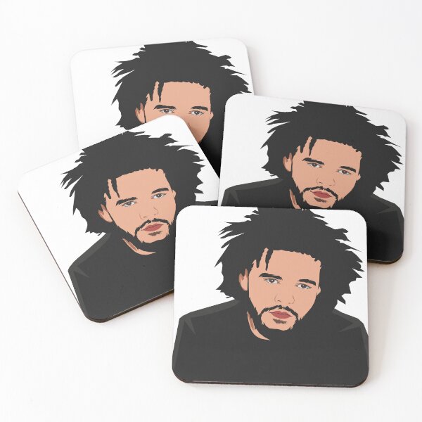 Item preview, vector portrait of j. cole designed and sold by AmeeqaSiddiqui.