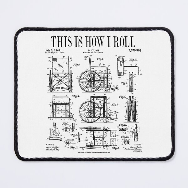 Item preview, Wheelchair Disabled Handicapped Amputee Vintage Patent designed and sold by GrandeDuc.