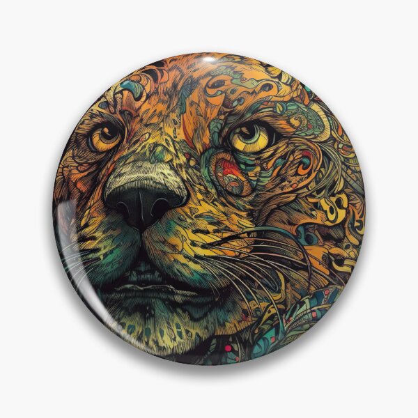 Item preview, psychedelic puma and other strange animals of the jungle designed and sold by ruvida.