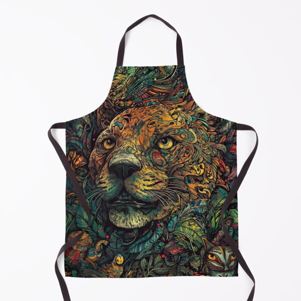Item preview, psychedelic puma and other strange animals of the jungle designed and sold by ruvida.