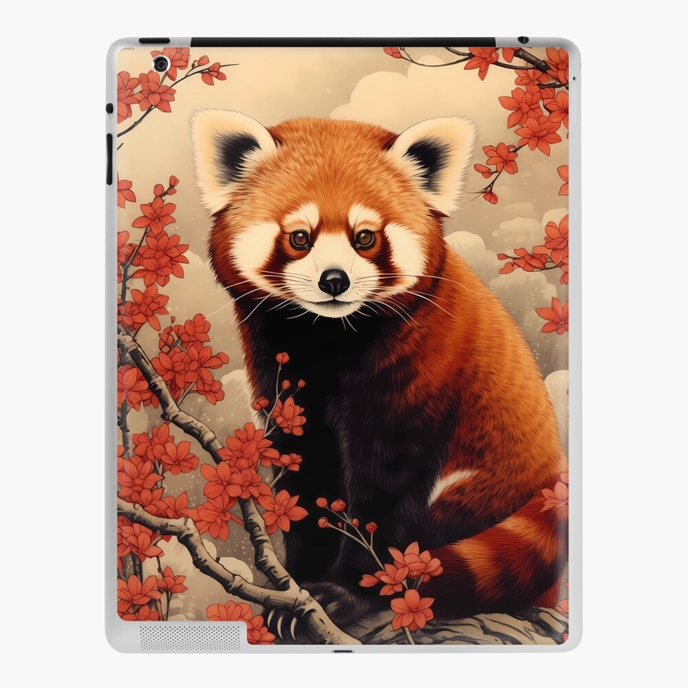 Panda Rojo Deco - Láminas Descargables Gratuitas
