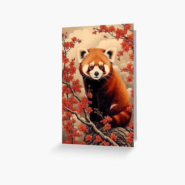 Item preview, Red panda japanese art designed and sold by MDCGraphics.