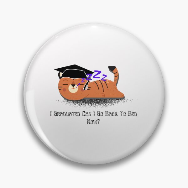 Item preview,  I GRADUATED! CAN I GO BACK TO BED NOW? FUNNY TIRED CAT GRADUATION GIFT Clock designed and sold by AOUISM.