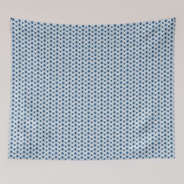 Item preview, Blue Tulip Pattern on a White Background 1 designed and sold by ArtfulAda.