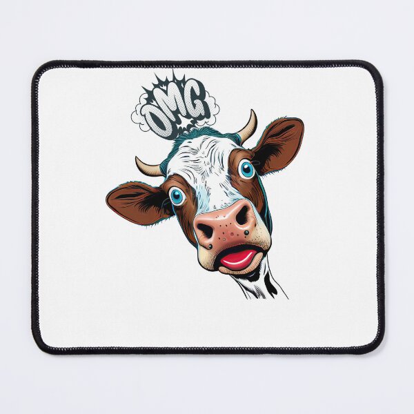 Item preview, Funny Surprised Cow: A Humorous and Whimsical Design designed and sold by ThriveShop.