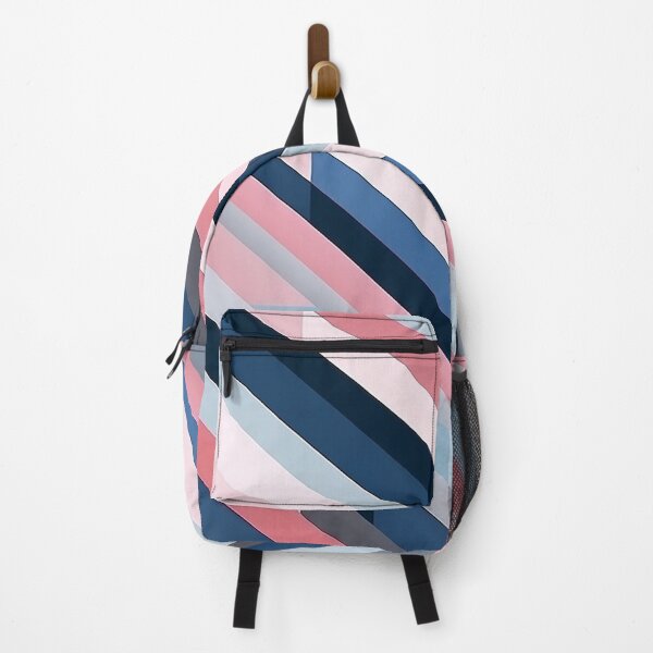 Item preview, Pink, Blue, Grey Stripes designed and sold by DWJMEDIAART.