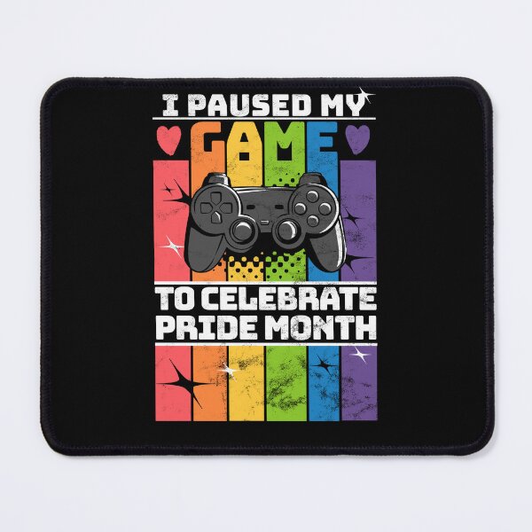 Item preview, I paused my game to celebrate Pride Month Washout designed and sold by BYNDART.