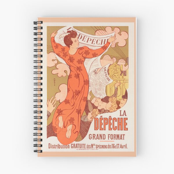 Item preview, Vintage La Dépêche de Toulouse Maurice Denis Art Poster | Art Nouveau Wall Art | Peach Art Print | Vintage Wall Art | P690 designed and sold by Piccolo Fiore Prints.