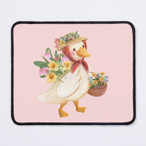 Item preview, Country Garden Cute Duck and Daffodils Flower designed and sold by SpringNguyen.