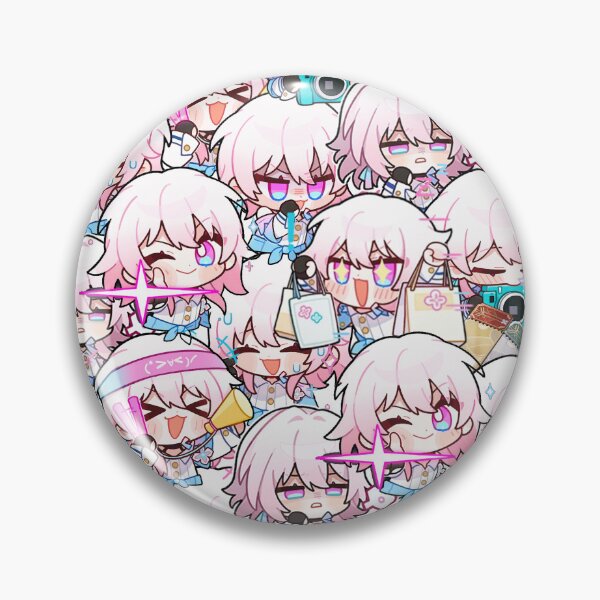 Item preview, March 7th Honkai Stair Rail chibi pattern designed and sold by cheapfan.
