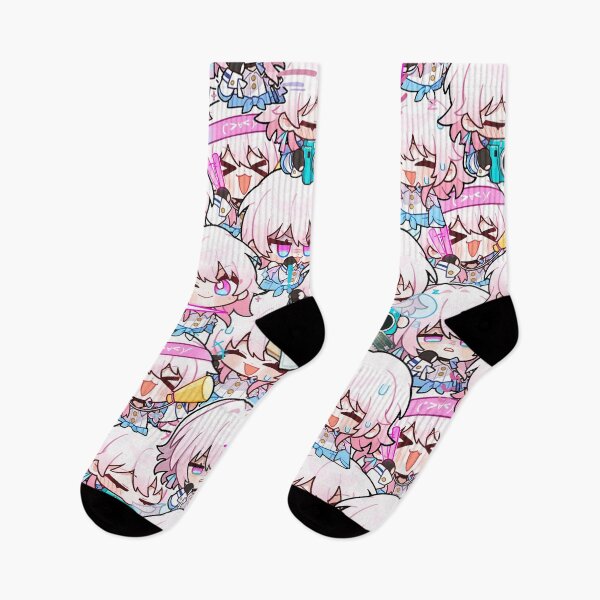 Item preview, March 7th Honkai Stair Rail chibi pattern designed and sold by cheapfan.