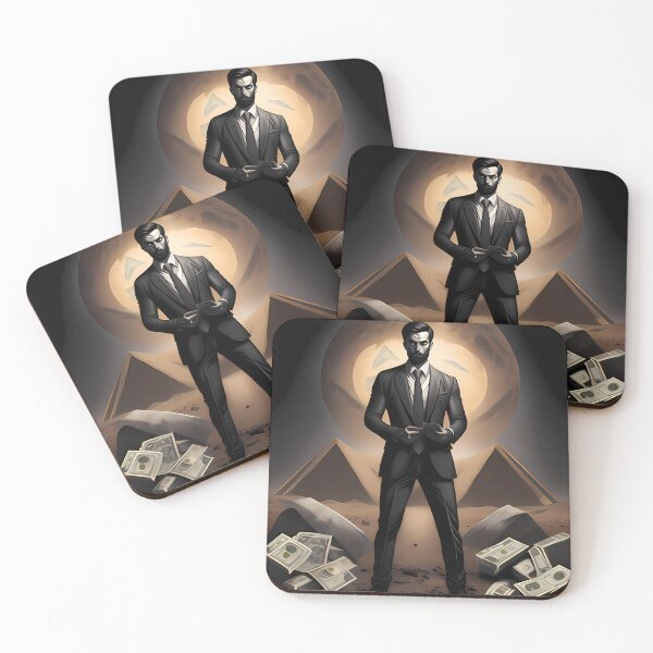 Item preview, Discover a World of Wealth with a Businessman- Perfect for Office or Home Decor  with a Futuristic Businessman Design Featuring Interplanetary Cashflow designed and sold by magicalshops.