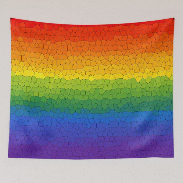 Item preview, Stained Glass Gay Rainbow Pride Flag designed and sold by Sum-Thangs.