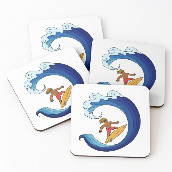 Item preview, Surfer on blue wave sea ocean. Summer outdoor sport activity concept. designed and sold by Nalidsa Sukprasert.