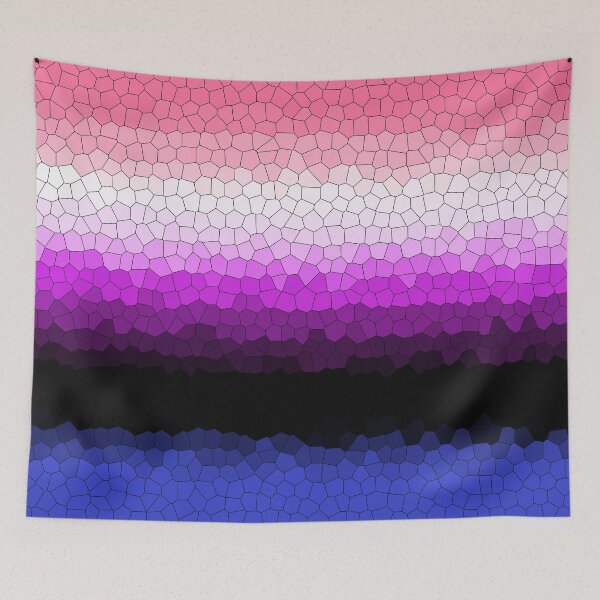 Item preview, Stained Glass Genderfluid Pride Flag designed and sold by Sum-Thangs.