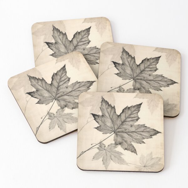 Item preview, Japanese woodblock style leaf prints 03 designed and sold by EmilyDayDreams.